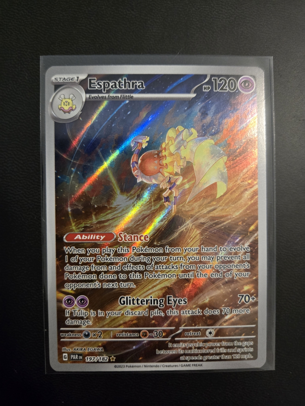 Espathra Holofoil Pokemon Card - Illustration Rare